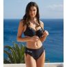 Haut de maillot de bain corbeille bonnet profond Horizon Boréal Noir Boréal