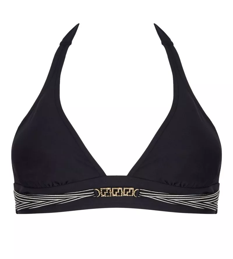 Haut de maillot de bain triangle sans armatures Horizon Boréal Noir Boréal