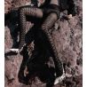 COLLANT NOEUD POIS RESILLE NOIR NOIR