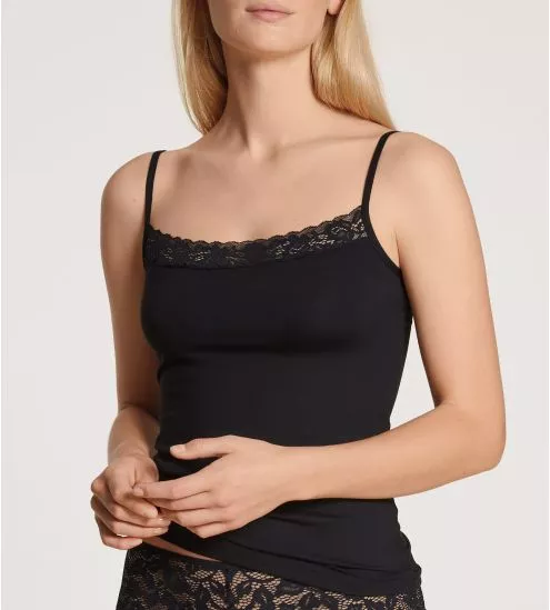 Top à bretelles Natural Comfort Lace Noir