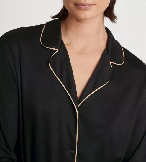 Pyjama femme droit boutonné Moonlight Dreams Noir