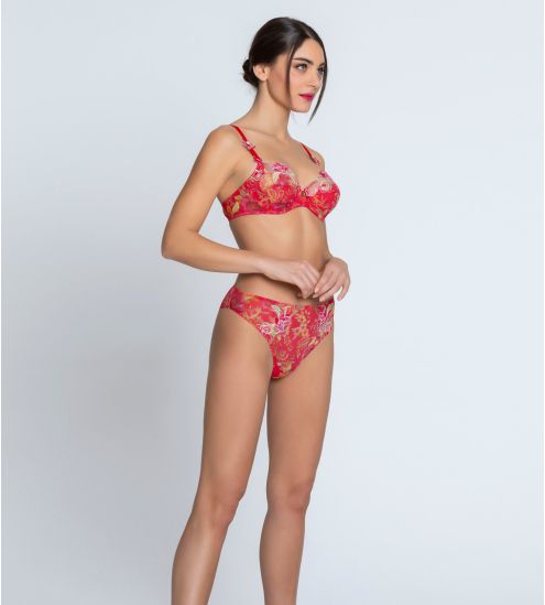Soutien gorge avec armatures Forêt Rubis Santal Rouge