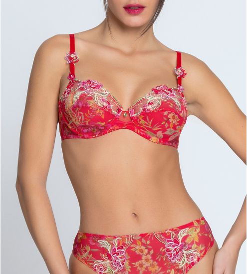Soutien gorge avec armatures Forêt Rubis Santal Rouge