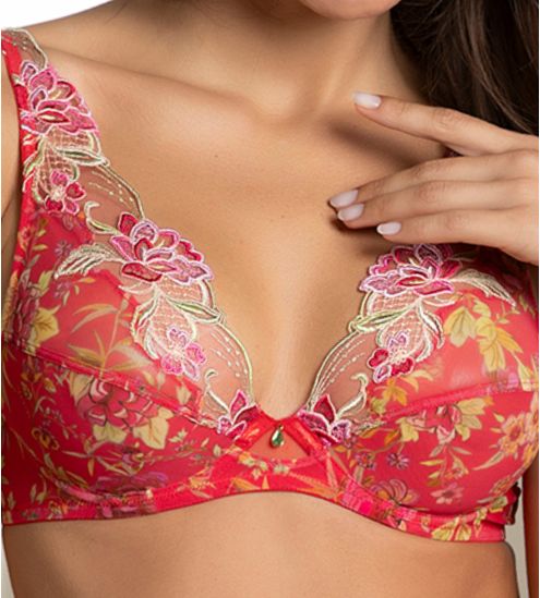 Soutien gorge Glam Forêt Rubis Santal Rouge