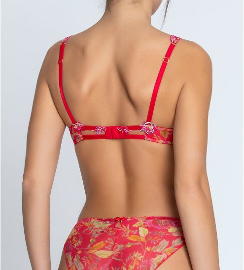 Soutien gorge Glam Forêt Rubis Santal Rouge