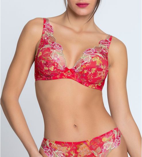 Soutien gorge Glam Forêt Rubis Santal Rouge