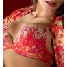 Soutien gorge coques progressives Forêt Rubis Santal Rouge