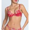 Soutien gorge coques progressives Forêt Rubis Santal Rouge