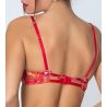 Soutien gorge coques progressives Forêt Rubis Santal Rouge