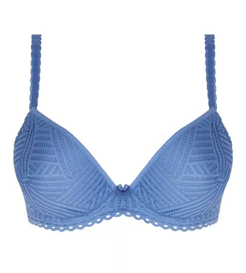 Soutien gorge push up (C, D) Tressage Graphic Tressage Denim