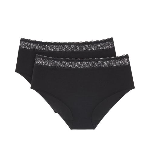 Lot de 2 culottes hautes Feel of Modal Noir