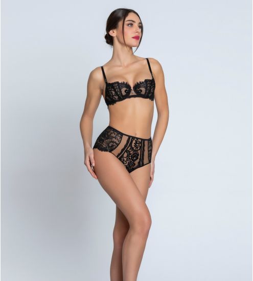 Shorty Laçage Désirs de Venise Noir