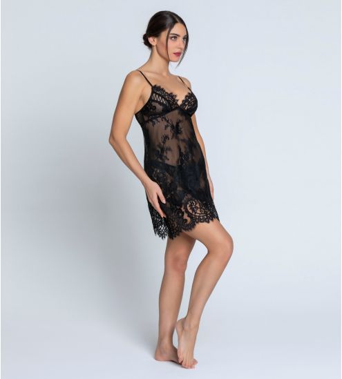 Nuisette Laçage Désirs de Venise Noir