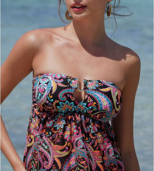 Robe longue La Bayadère Noir Flashy