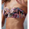 Haut de maillot de bain bandeau La Bayadère Noir Flashy