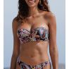 Haut de maillot de bain bandeau La Bayadère Noir Flashy