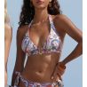 Haut de maillot de bain triangle La Bayadère Blanc Flashy