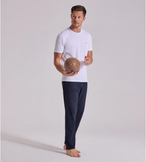 T Shirt homme col rond Blanc