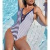 Maillot de bain une pièce Séduction Rayure en ligne Rayure Croisière