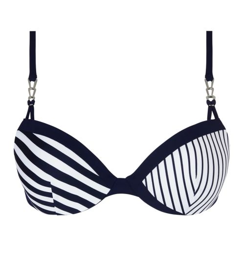 Haut de maillot de bain coques progressives Rayure en ligne Rayure Croisière