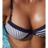 Haut de maillot de bain coques progressives Rayure en ligne Rayure Croisière