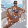 Haut de maillot de bain corbeille Rayure en ligne Rayure Croisière