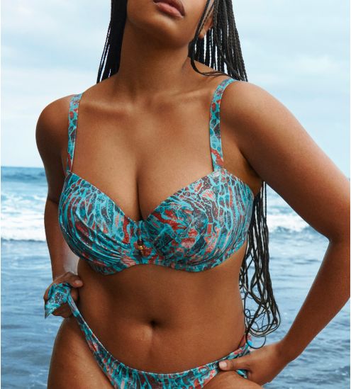Haut de maillot de bain corbeille mousse Riyad Turquoise Seas