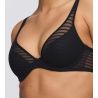 Soutien gorge demi mousse plongeant Basyl Noir