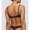 Soutien gorge demi mousse plongeant Basyl Noir