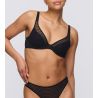 Soutien gorge demi mousse plongeant Basyl Noir