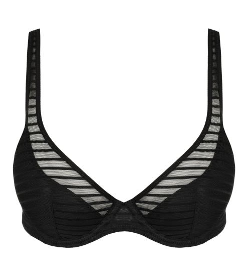 Soutien gorge demi mousse plongeant Basyl Noir