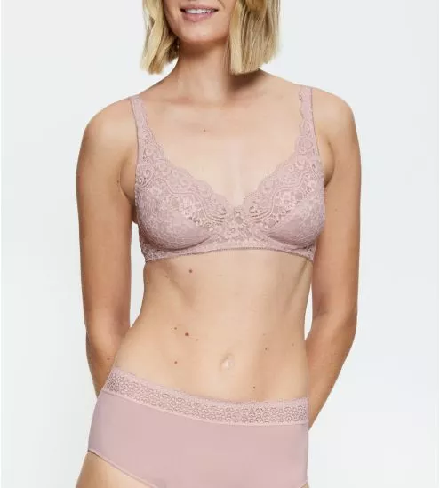 Soutien gorge sans armatures Amourette Mauve Rose