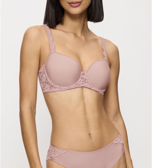 Soutien gorge corbeille mousse 3D Amourette Mauve Rose