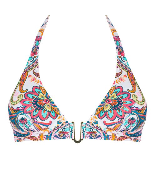 Haut de maillot de bain triangle La Bayadère Blanc Flashy