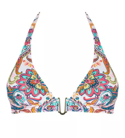 Haut de maillot de bain triangle La Bayadère Blanc Flashy