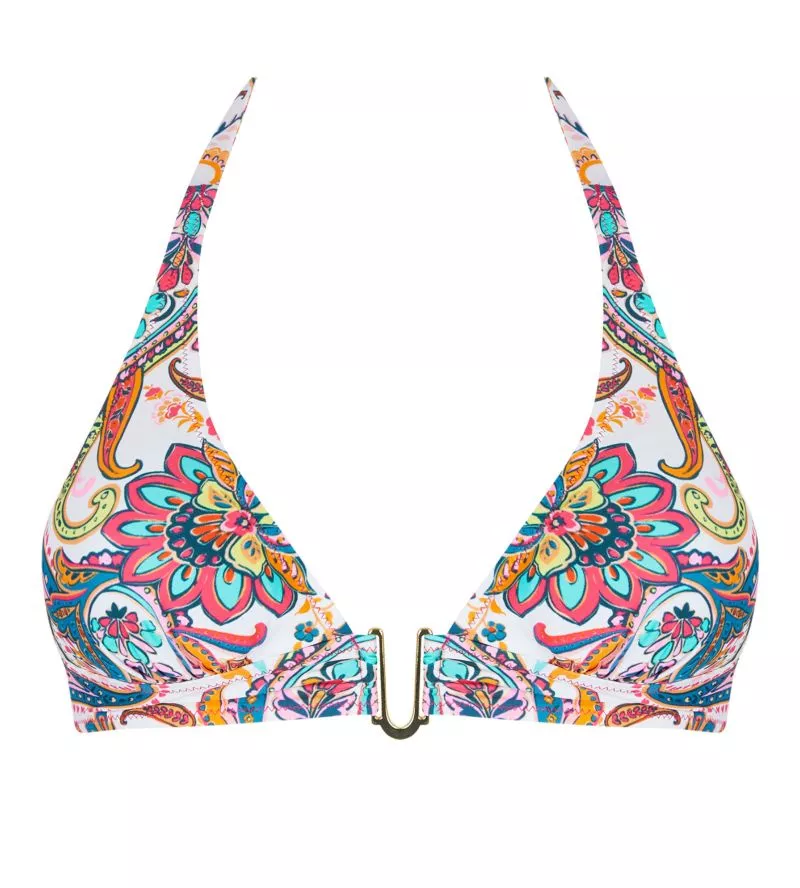 Haut de maillot de bain triangle La Bayadère Blanc Flashy