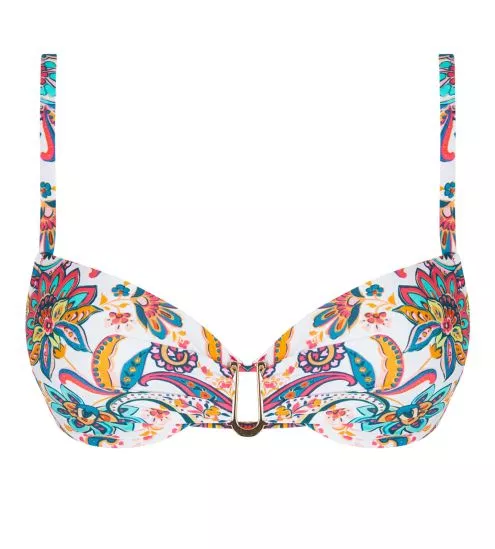 Haut de maillot de bain à coques La Bayadère Blanc Flashy