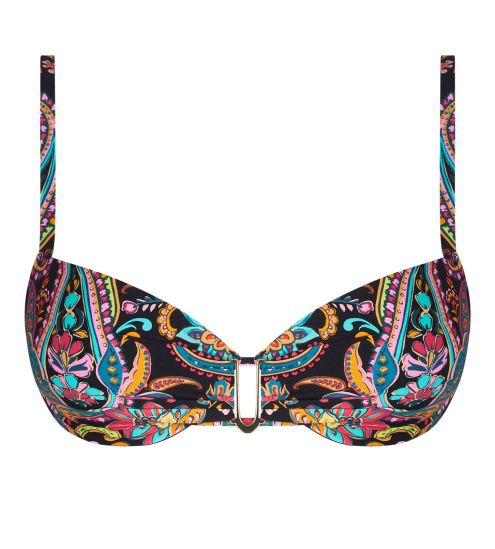 Haut de maillot de bain bandeau La Bayadère Noir Flashy