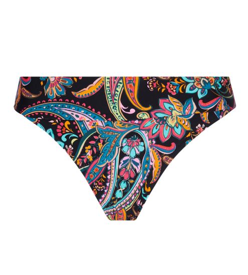 Bas de maillot de bain à revers La Bayadère Noir Flashy
