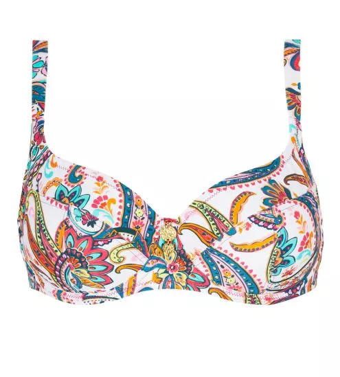 Haut de maillot de bain corbeille fitting La Bayadère Blanc Flashy