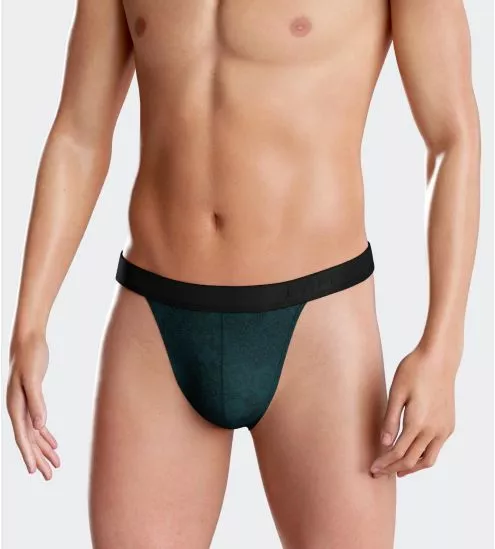 String en Lyocell imprimé Green/Black