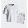 Pyjama court en éponge femme Blanc