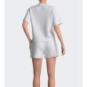 Pyjama court en éponge femme Blanc