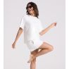 Pyjama court en éponge femme Blanc