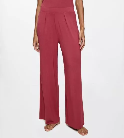 Pantalon large à pinces Aura Spotlight Strawberry Allure