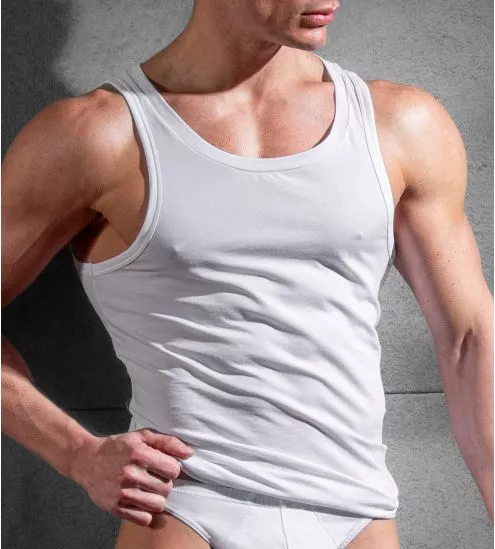 Supreme cotton white tank top