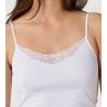 Top à bretelles Cotton Desire Blanc