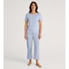 Pantalon large 7/8 femme Favourites Marine Harmony Blue