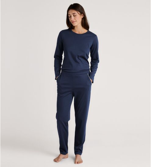 Pantalon droit femme Favourites Sleep Peacoat Blue