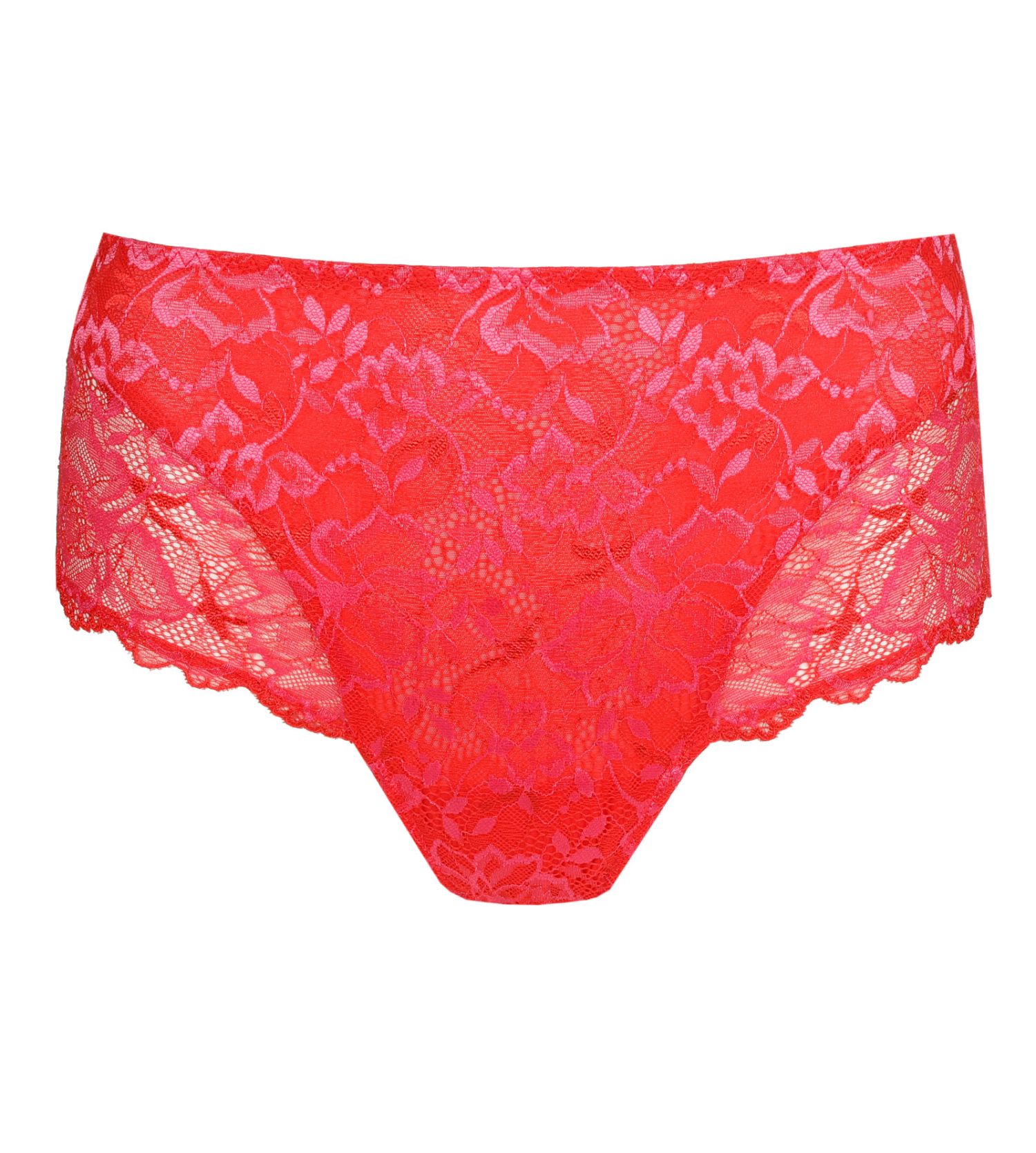 Culotte Rouge Taille Haute En Polyamide-spandex - Taille 46/48, Neuve Avec étiquettes